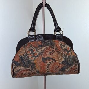 Carpetbags Of America Vintage Peacock Tapestry Purse